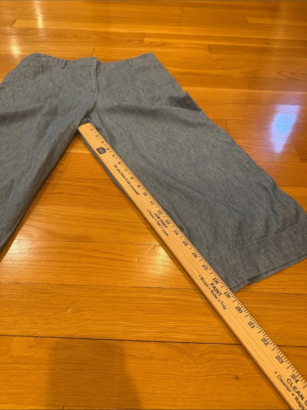 Talbots linen blend cropped pants size 8P.